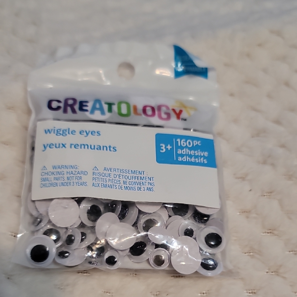 A PACKAGE OF Wiggle Eyes 160pc, CRAFT supply.
